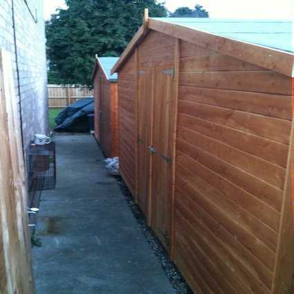 long narrow sheds to fit down side of house